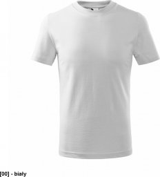  MALFINI Classic 100 - ADLER - Koszulka dziecięca, 160 g/m, 100% bawełna - biały 134 cm/8 lat