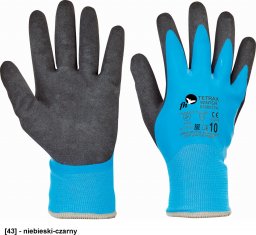 CERVA TETRAX WINTER - zimowe rękawice robocze, nylon/latex, rozmiary 10