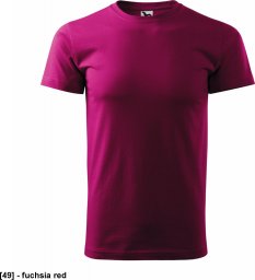  MALFINI Basic 129 - ADLER - Koszulka męska, 160 g/m - fuchsia red 2XL