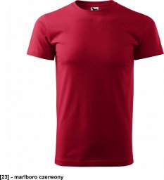  MALFINI Basic 129 - ADLER - Koszulka męska, 160 g/m - marlboro czerwony 2XL