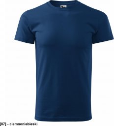  MALFINI Basic 129 - ADLER - Koszulka męska, 160 g/m - ciemnoniebieski XL
