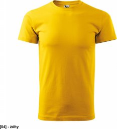  MALFINI Heavy New 137 - ADLER - Koszulka unisex, 200 g/m - żółty S