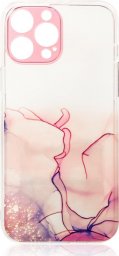  Hurtel Marble Case etui do iPhone 12 Pro żelowy pokrowiec marmur różowy