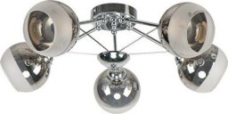 Lampa sufitowa Mlamp Loftowa LAMPA sufitowa ELM1018/5 8C MLAMP metalowa OPRAWA szklane kule chrom