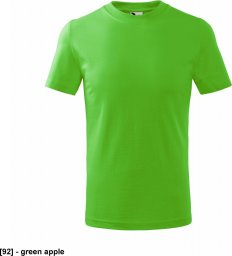  MALFINI Basic 138 - ADLER - Koszulka dziecięca, 160 g/m - green apple 146 cm/10 lat