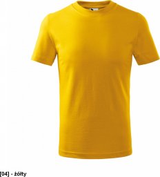  MALFINI Basic 138 - ADLER - Koszulka dziecięca, 160 g/m - żółty 134 cm/8 lat