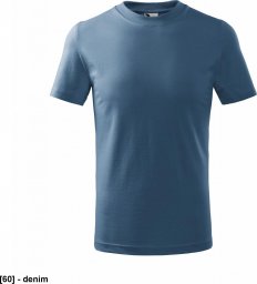  MALFINI Basic 138 - ADLER - Koszulka dziecięca, 160 g/m - DENIM 134 cm/8 lat