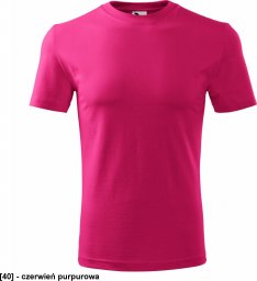  MALFINI Classic New 132 - ADLER - Koszulka męska, 145 g/m - czerwień purpurowa S