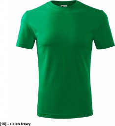  MALFINI Classic New 132 - ADLER - Koszulka męska, 145 g/m - zieleń trawy S