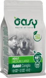  Oasy Oasy Królik Rabbit 2,5kg - Adult - S/Mini - monoproteinowa karma dla psa z królikiem