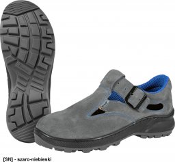  BRCZ-VS265 SB FO E SRA - welurowe buty bezpieczne typu sandał z podnoskiem 45