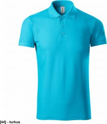 PICCOLIO Joy P21 - ADLER - Koszulka polo męska, 170 g/m, 35% poliester, 65% bawełna, - turkus 3XL