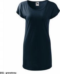  MALFINI Love 123 - ADLER - Koszulka/sukienka damska, 170 g/m, 5% elastan, 95% wiskoza, - granatowy 2XL