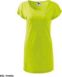  MALFINI Love 123 - ADLER - Koszulka/sukienka damska, 170 g/m, 5% elastan, 95% wiskoza, - limetka XL