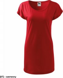  MALFINI Love 123 - ADLER - Koszulka/sukienka damska, 170 g/m, 5% elastan, 95% wiskoza, - czerwony S