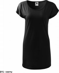  MALFINI Love 123 - ADLER - Koszulka/sukienka damska, 170 g/m, 5% elastan, 95% wiskoza, - czarny M