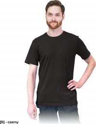  R.E.I.S. TSRLONG - t-shirt męski o wydłużonym kroju, 100% bawełna. - czarny L