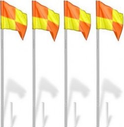  flagi narożne profesjonalne uchylne tulejowane, chorągiewki 4 sztuki- 50mm *ys