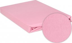 Matex Prześcieradło Jersey Z Gumką 90X200 Polskie Różowe