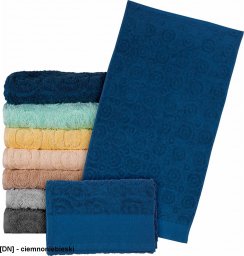  R.E.I.S. T-EGYPT-50X90 - Ręcznik z wysokiej jakości frotte - ciemnoniebieski
