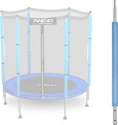 Neo-Sport Słupek dolny do trampoliny z siatką zewnętrzną 4,5 ft niebieski Neo-Sport