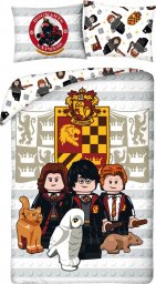  Halantex Pościel bawełna 140x200+1p70x90 Lego Harry Potter