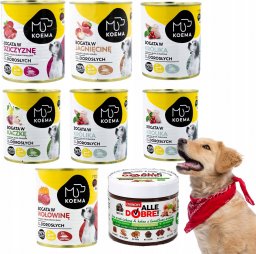 Koema Karma Mokra Dla Psa 90% Mix7Szt Krem Orzech do smarowania