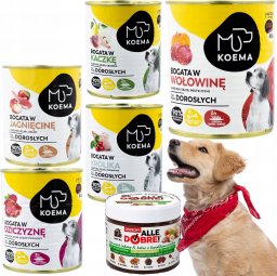 Koema Karma Mokra Psa 90%Mięsa Mix5Szt Krem Orzechowy do smarowania