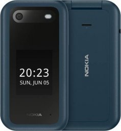 Telefon komórkowy Nokia Zestaw Nokia 2660 Flip 4G Dual Sim Niebieski + Ładowarka biurkowa