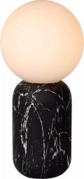 Lampa stołowa Lucide Gabinetowa lampa stołowa Marbol ball stojąca czarna biała