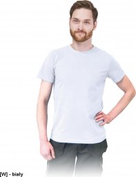  R.E.I.S. TSRSLIM - t-shirt męski o dopasowanym kroju, 100% bawełna - biały XL