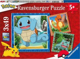  Ravensburger Puzzle Pokemon 3x49 147 elementów