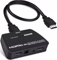  Pawonik SPLITTER HDMI 1X2 HDCP 2.2 EKSTRAKTOR AUDIO 4K/60