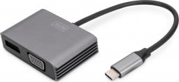 Adapter USB Digitus 0.2MUSB-C - DP + VGA ADAPTER 0.2MUSB-C - DP + VGA ADAPTER