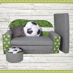 Galeriatrend Sofa kanapa dla dzieci rozkładana Football