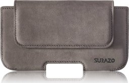  Surazo Kabura na pasek Belt case - Nubuk Szary Samsung Galaxy S21 FE