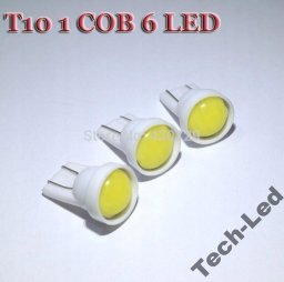  Tech-Led ŻARÓWKA LED T10 W5W COB LED 6 SMD ZIMNA W-WA