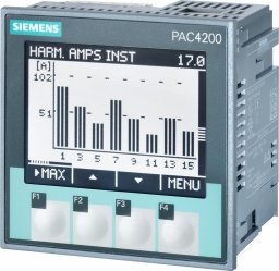  Siemens Analizator parametrów sieci z licznikiem pac4200 LCD 22-65VDC vin: max.500/289V 45-65Hz x/1A lub x/5A AC 7KM4211-1BA00-3AA0