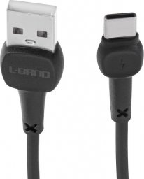 Kabel USB Kontext USB-A - USB-C 1 m Czarny (KX5328_1)
