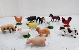 Figurka Kontext Figurki zwierzęta zagrodowe zestaw krowa koń 12szt
