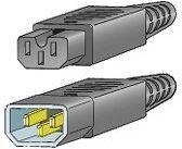 Kabel zasilający Cisco Cabinet Jumper Power Cord, 250 VAC 13A, (CAB-C15-CBN=)