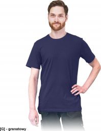  R.E.I.S. TSRLONG - t-shirt męski o wydłużonym kroju, 100% bawełna. - granatowy S