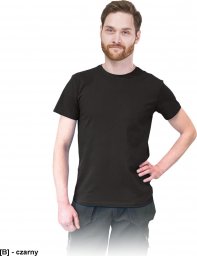  R.E.I.S. TSRSLIM - t-shirt męski o dopasowanym kroju, 100% bawełna - czarny M