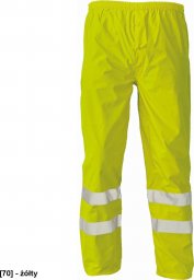 CERVA GORDON - spodnie robocze do pasa wodoodporne Hi-Vis 100% poliester/PU - żółty L