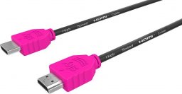 Kabel SKY HDMI - HDMI 1.5m różowy