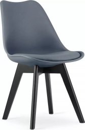 Elior Zestaw granatowych skandynawskich ergonomicznych krzeseł 4 szt. - Asaba 4S