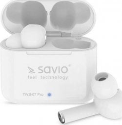 Powerbank Savio SAVIO BEZPRZEWODOWE SŁUCHAWKI BLUETOOTH 5.0 Z POWER BANKIEM TWS-07 PRO