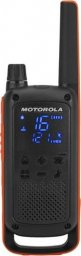 Krótkofalówka Motorola MOTOROLA T82 TALKABOUT - niezawodny radiotelefon, 500 mW, zasięg do 10 km, 16 kanałów, 121 kodów, z zestawem słuchawkowym