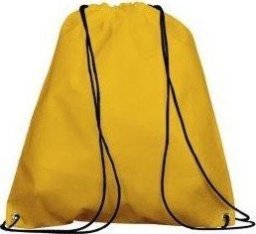  Torba/plecak - polipropylen 80g/m2, 35x42cm - żółty.