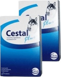  Ceva Animal Health Cestal Dog Plus Flavour tabletki na odrobaczanie psów 4 tabletki